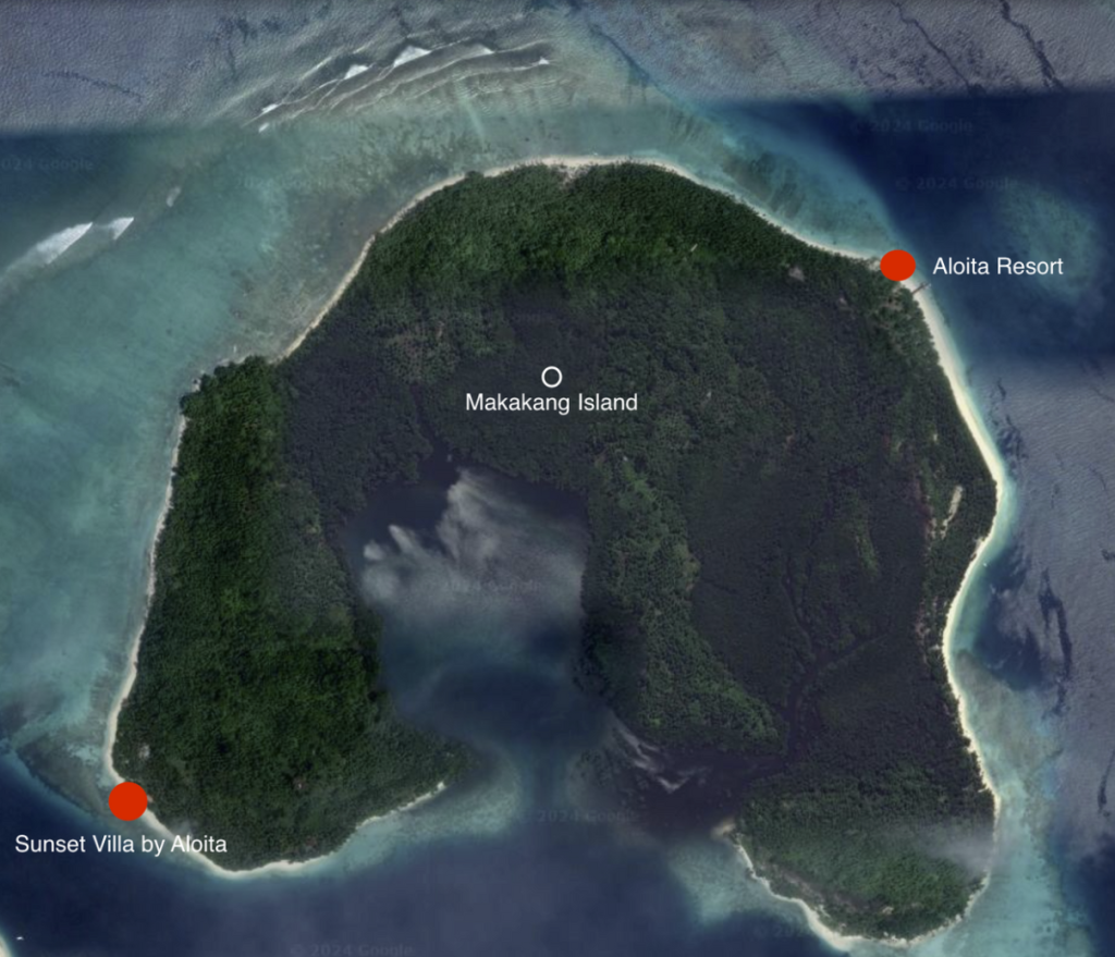 sunset villa location island - aloita resort